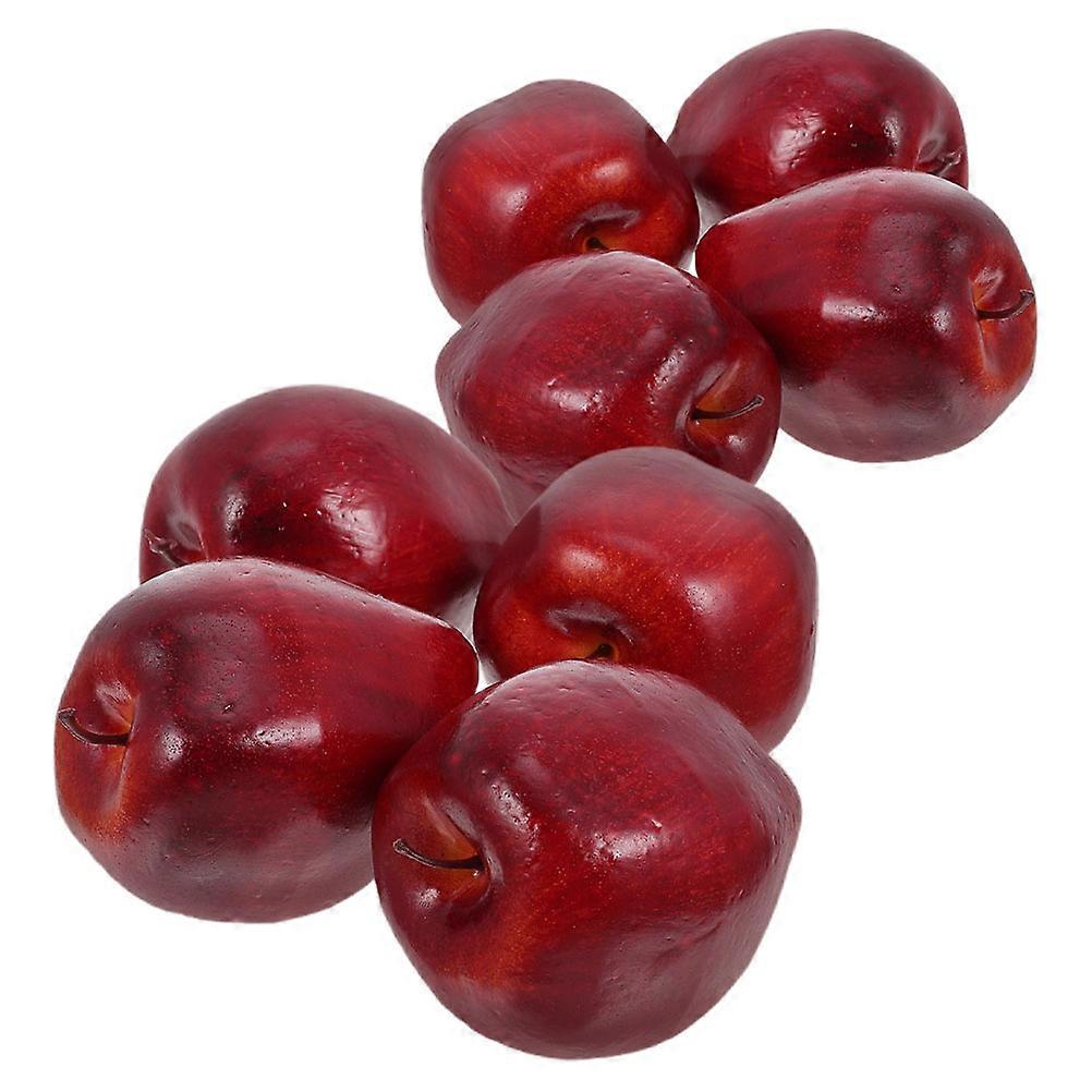 8pcs Artificial Lifelike Fruits for Kitchen Decoration – Realistic Faux Fruit Ornaments for Thanksgiving Party Displays – Safe and Easy Maintenance