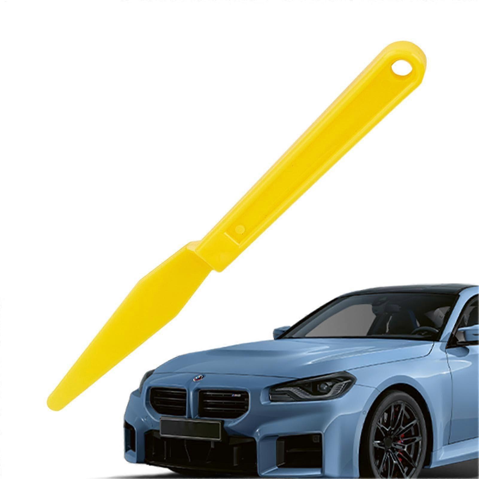 Window Tint Tools - Multifunctional Long Handle for Tint Film and Wallpaper Installation, Automatic Yellow
