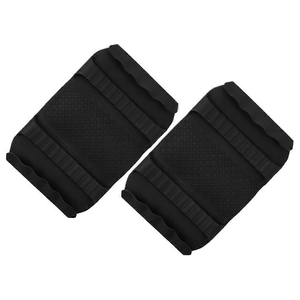 Silicone Bread Slicing Protector with Heat Resistance for Safe and Convenient Kitchen Use 2pcs Black