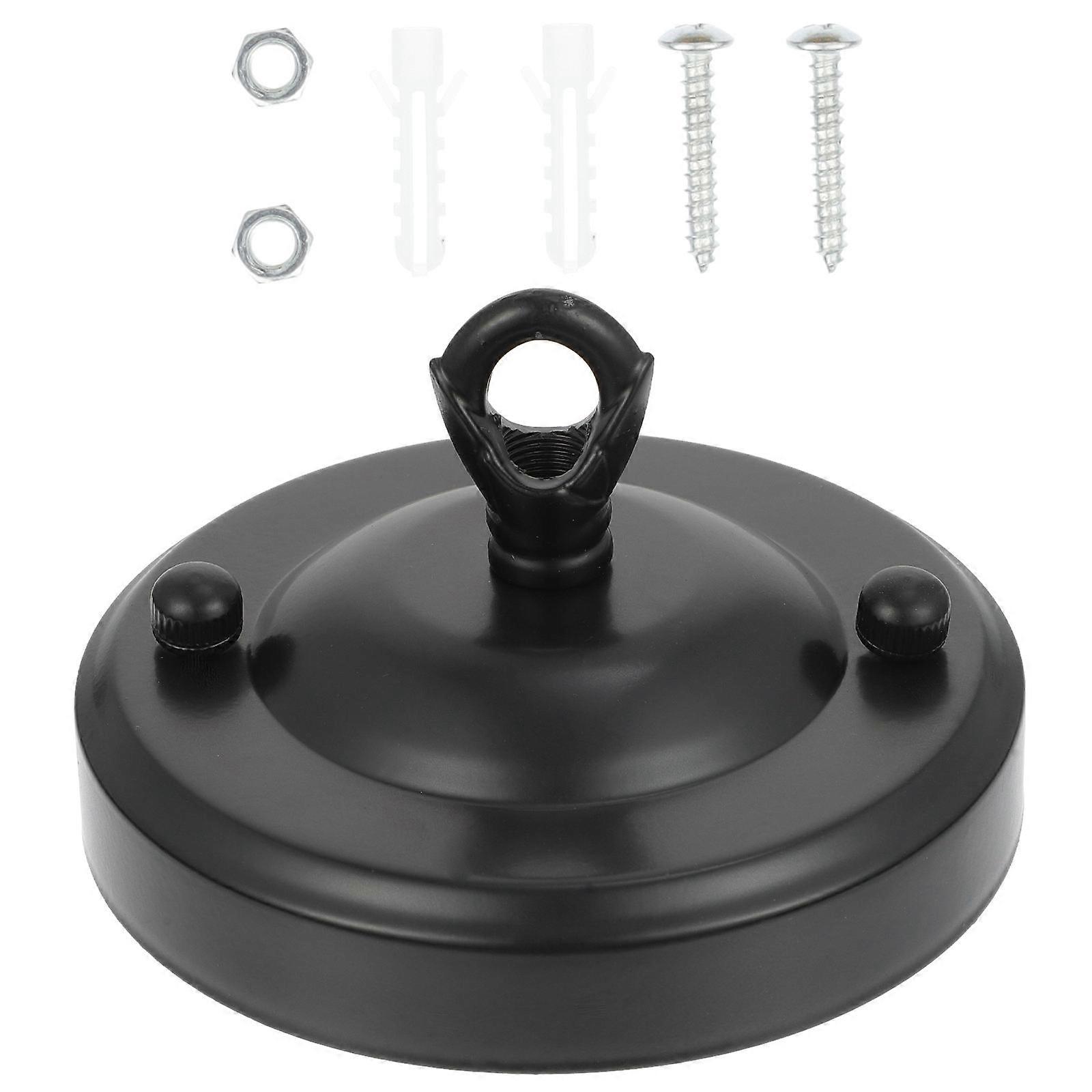 Sturdy Light Canopy for Home Black Iron Chandelier Ceiling Plate for Indoor Lighting