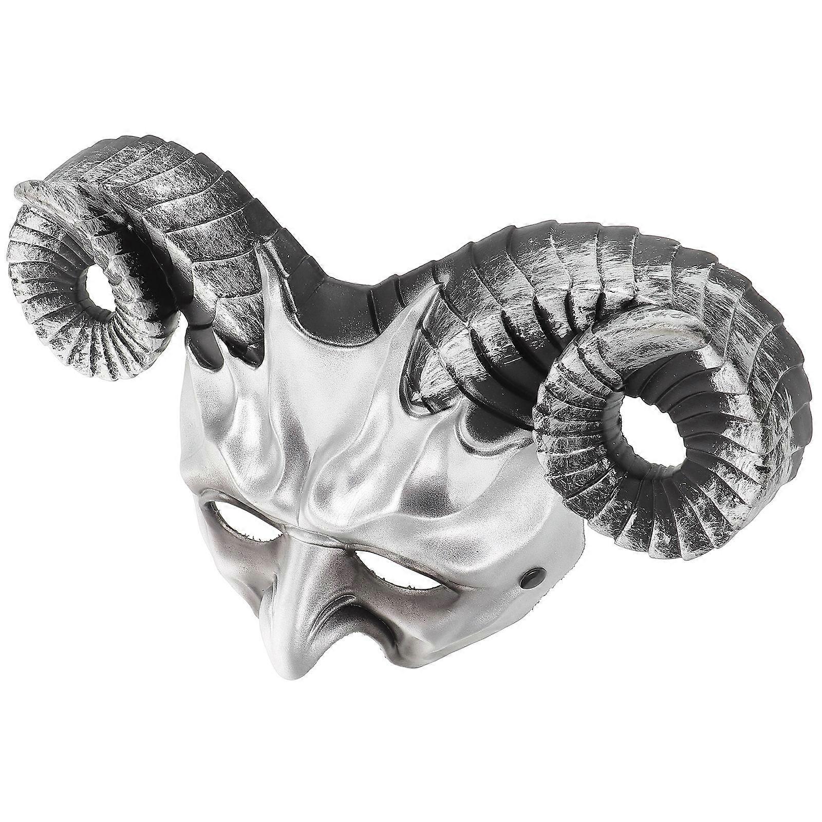 Ox Horn Mask for Halloween Costume Cosplay Accessory with Elastic Band for Men and Women – Ideal for Fancy Dress Parties and Masquerades
