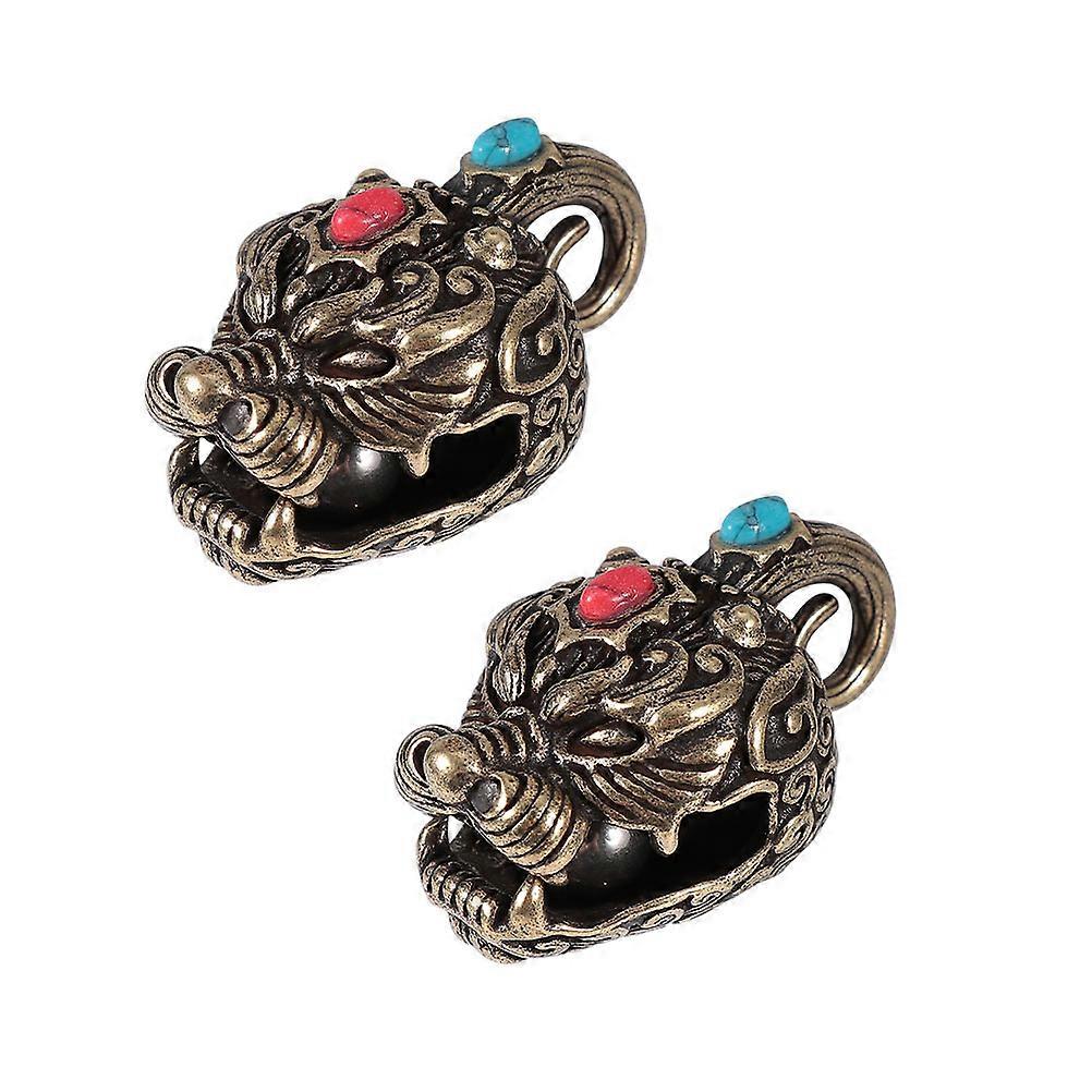 Functional Copper Keychain Charms, Intricate Patterns for Artistic Creations