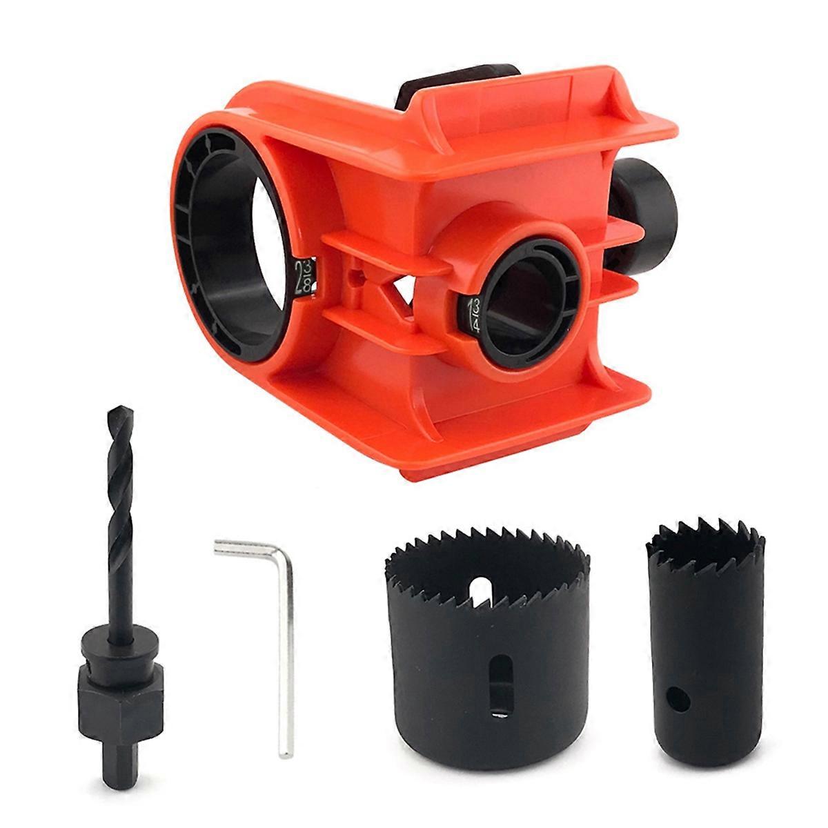 Door Lock Installation Kit, Door Lock Jig, Only for Wood Doors Orange