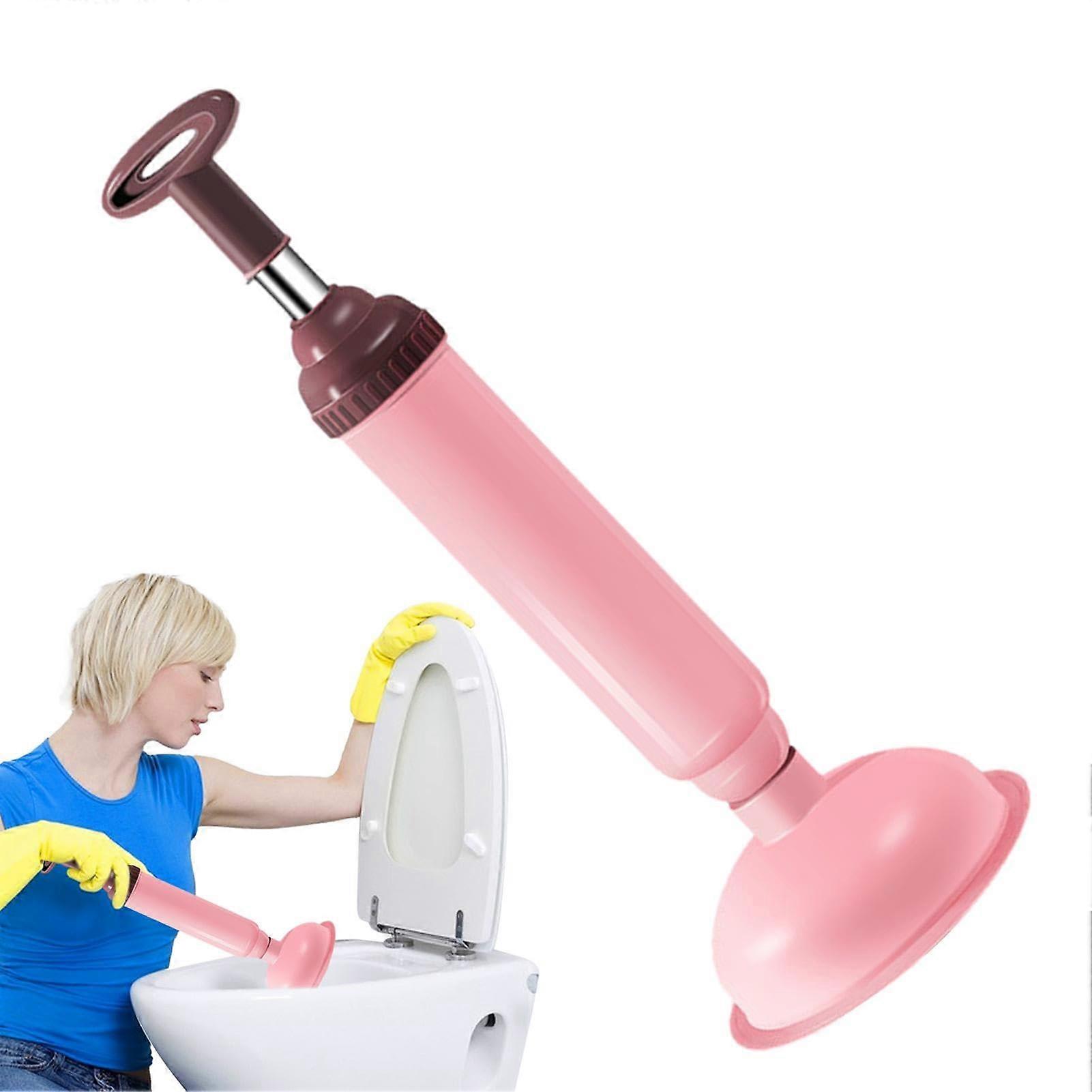 Bathroom Plunger, Toilet Cleaner with Vacuum Suction, Drain Clog Remover