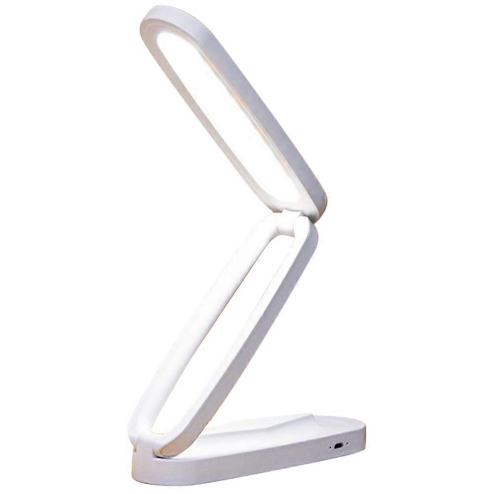 USB Rechargeable Foldable Touch Control LED Desk Lamp for Bedroom Study, Adjustable Brightness and Color Temperature, Eye Caring Reading Light