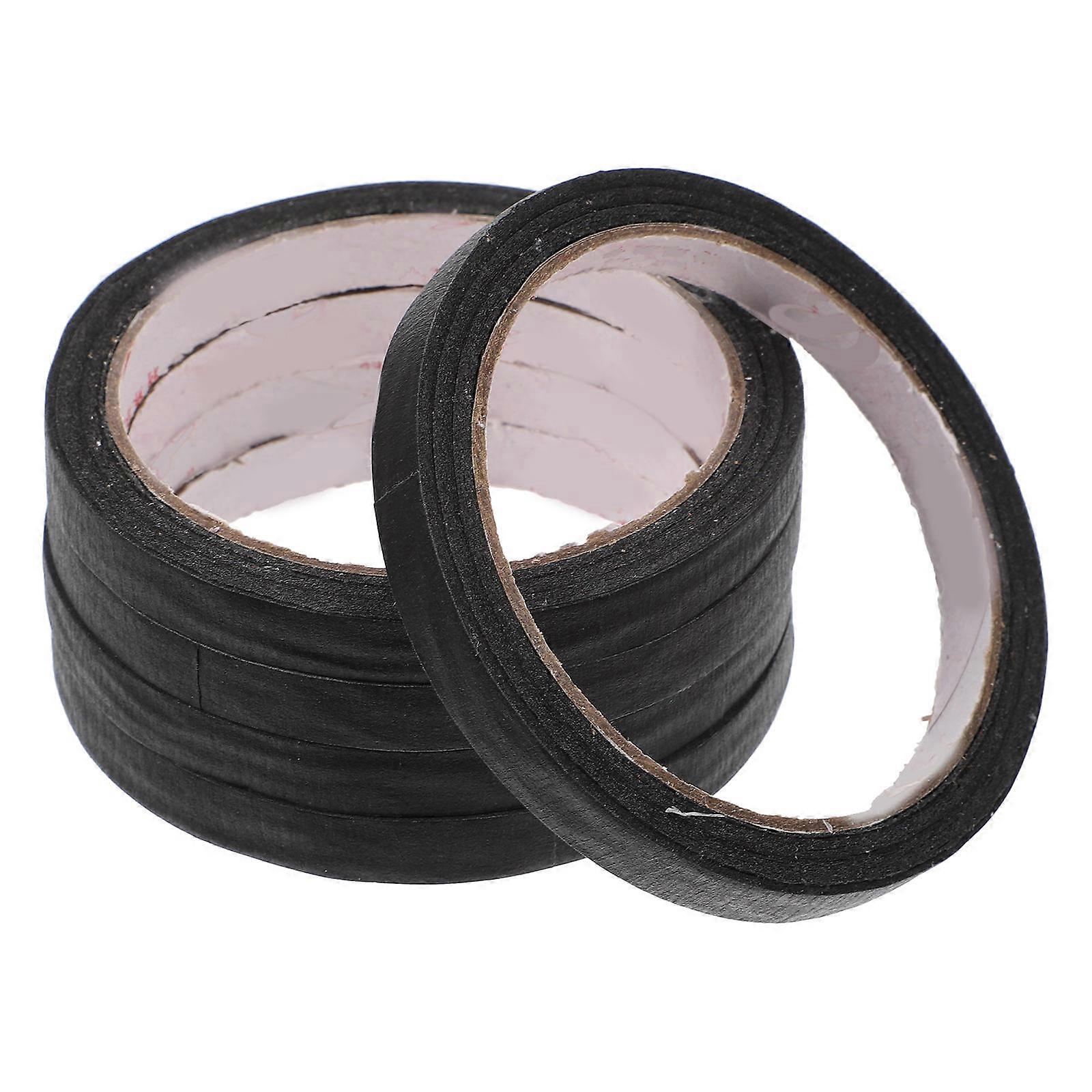Striping Tape Manicure Black Tape Sunscreen Salon Use 21.00X13.00X0.30cm 5 Rolls