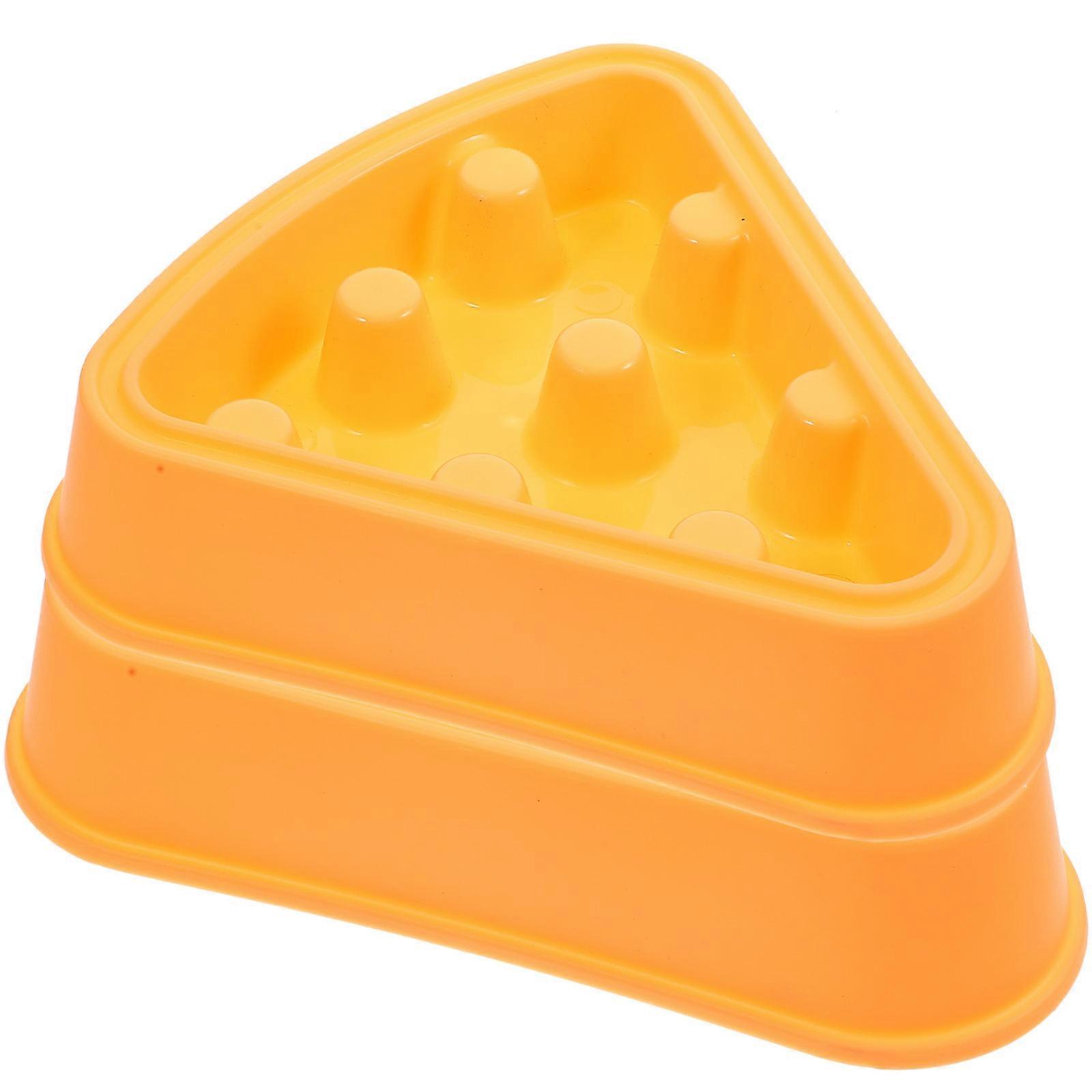 Slow Feeder Dog Bowl for Proper Digestion Safe and Reliable PP Material Yellow 2pcs