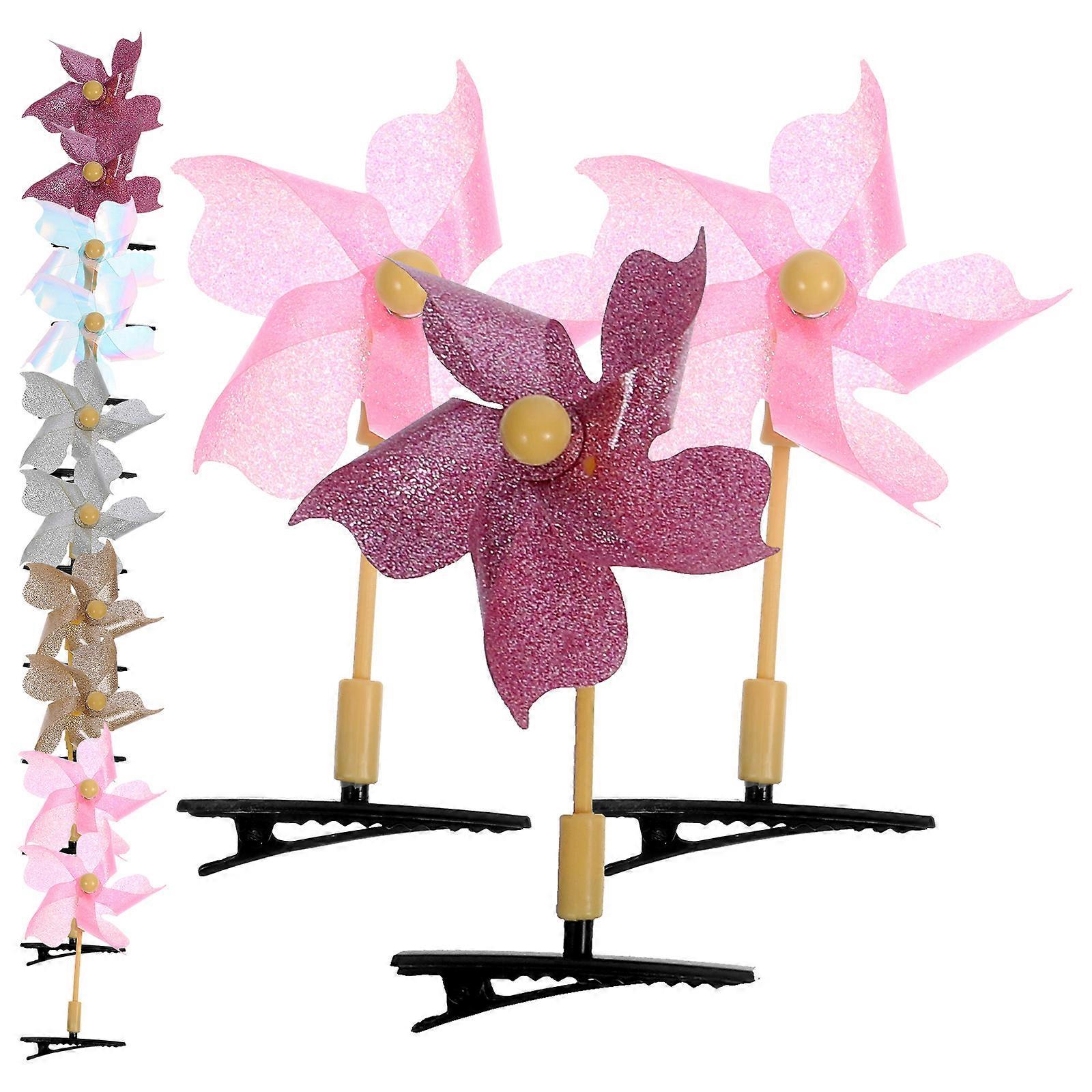 20PCS Windmill Hair Clips Cute Barrettes for Parties & Everyday Wear, Charming Design with Safe Materials