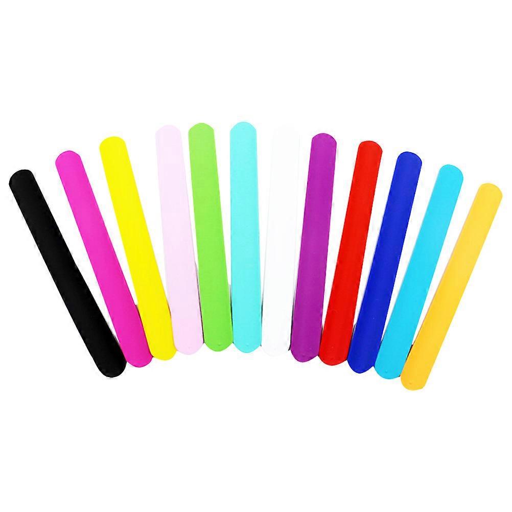 Snap Bracelets Silicone Slap Bracelets for Kids Playing 20Pcs Assorted