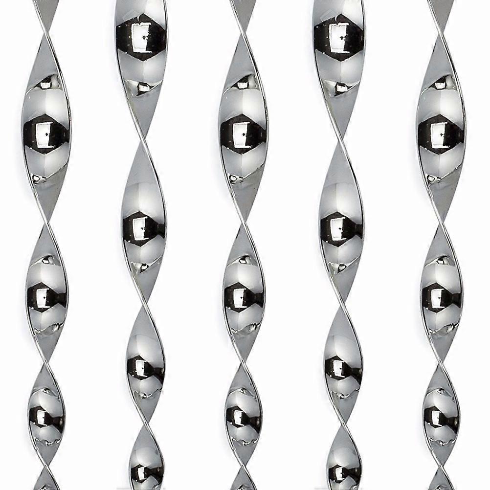 Bird Wind Twisting Rods 6Pack Silver Spiral Design For Use In Gardens Orchards And Roofs