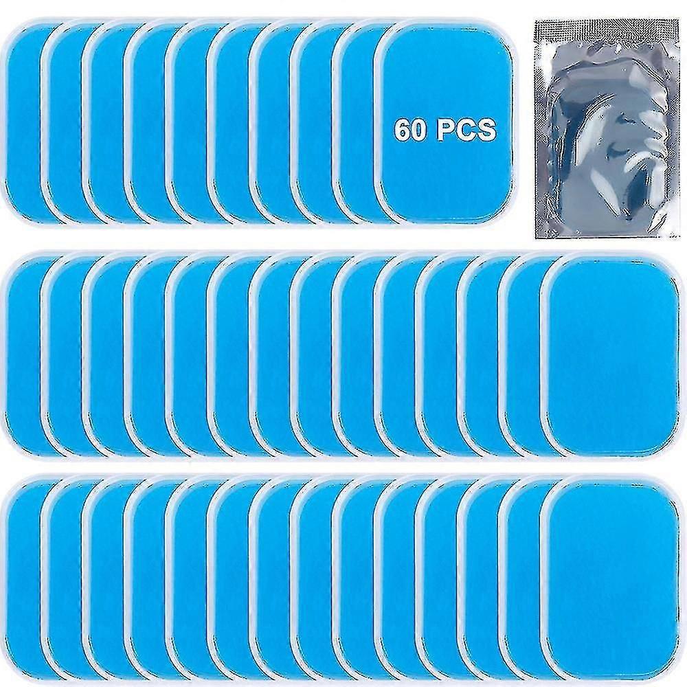 60pcs Gel Sheets Compatible with Gel Pads for ABS Trainer Replacement