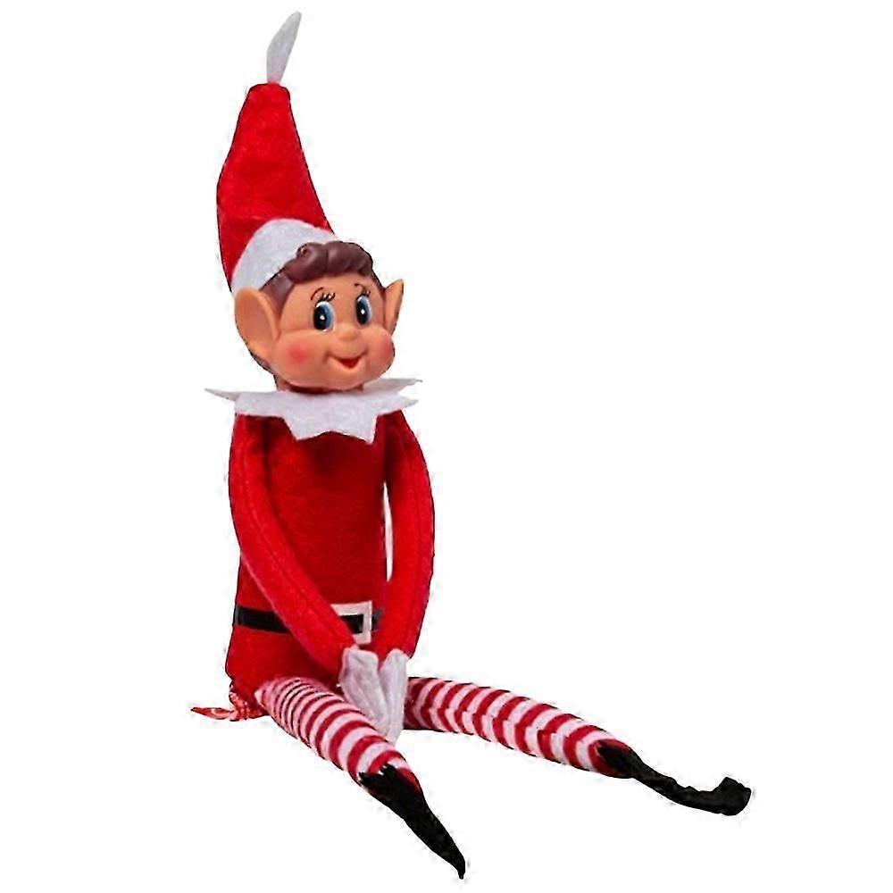Elfie Boy and Elvie Girl Christmas Playful Elves Behavin Badly Figure with Soft Body Fun Decoration