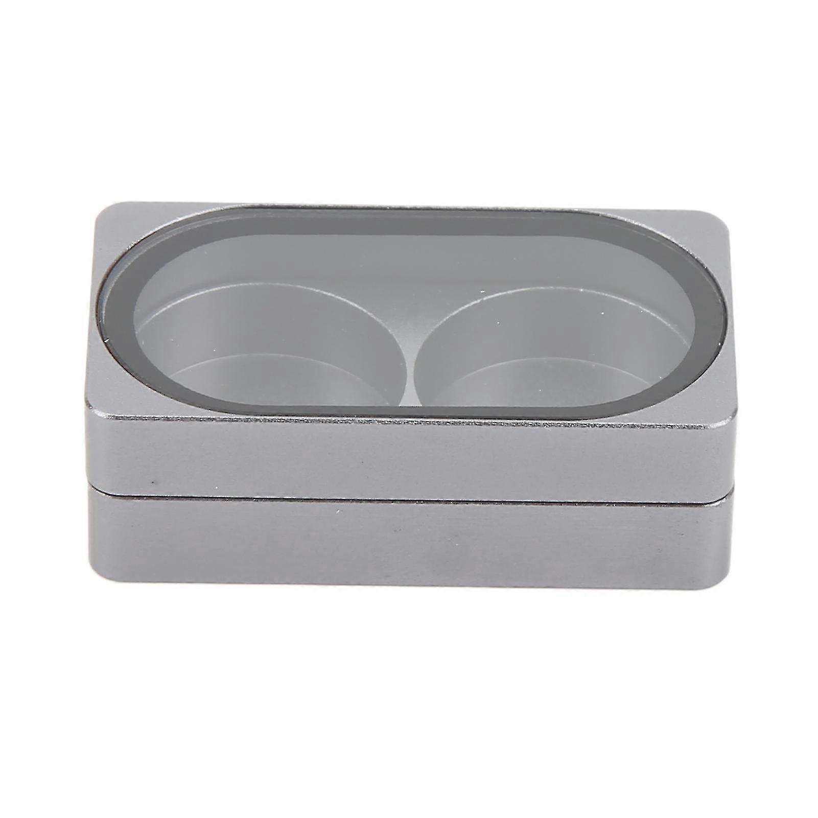Aluminium Alloy Magnetic Cue Tip Storage Box - Portable Suction Container for Billiards Players & Accessories