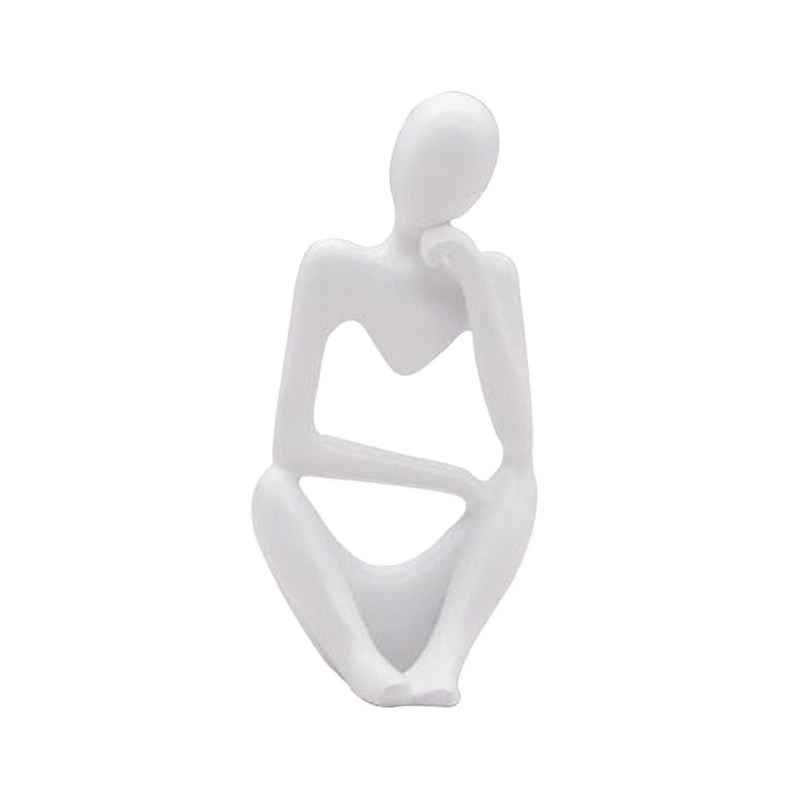 2025 Home Decoration Thinker Statue Abstract Figure Sculpture Small Ornaments Resin Statue Home Crafts