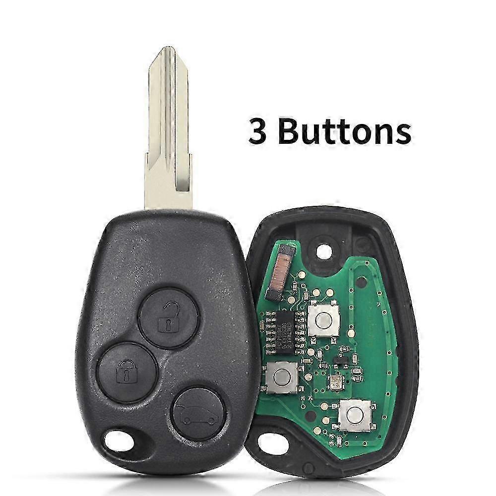 2 3 Buttons Keyless Remote Control Key Fob 433MHz With PCF7947 Chip For Renault Clio Kangoo maestro Modus Logan Twingo