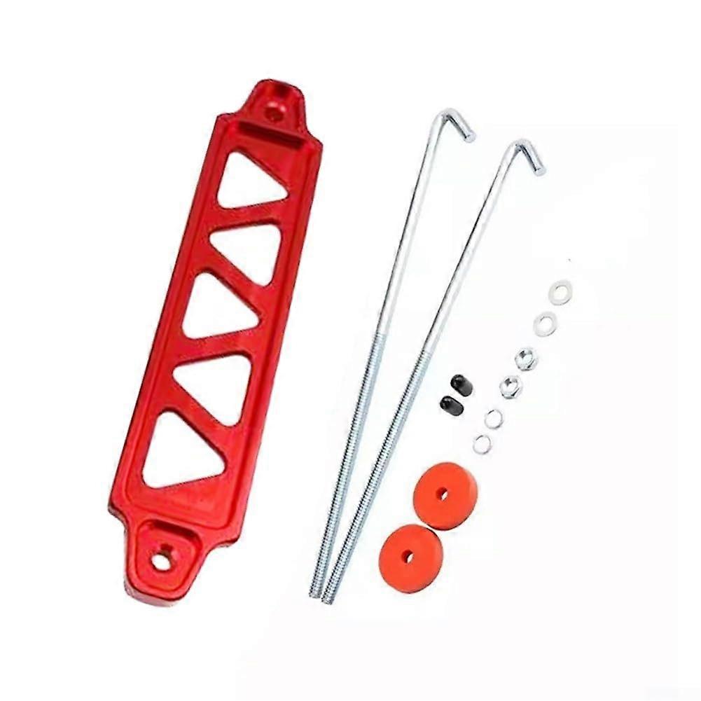Battery holder, easy installation, for various vehicle models (red)