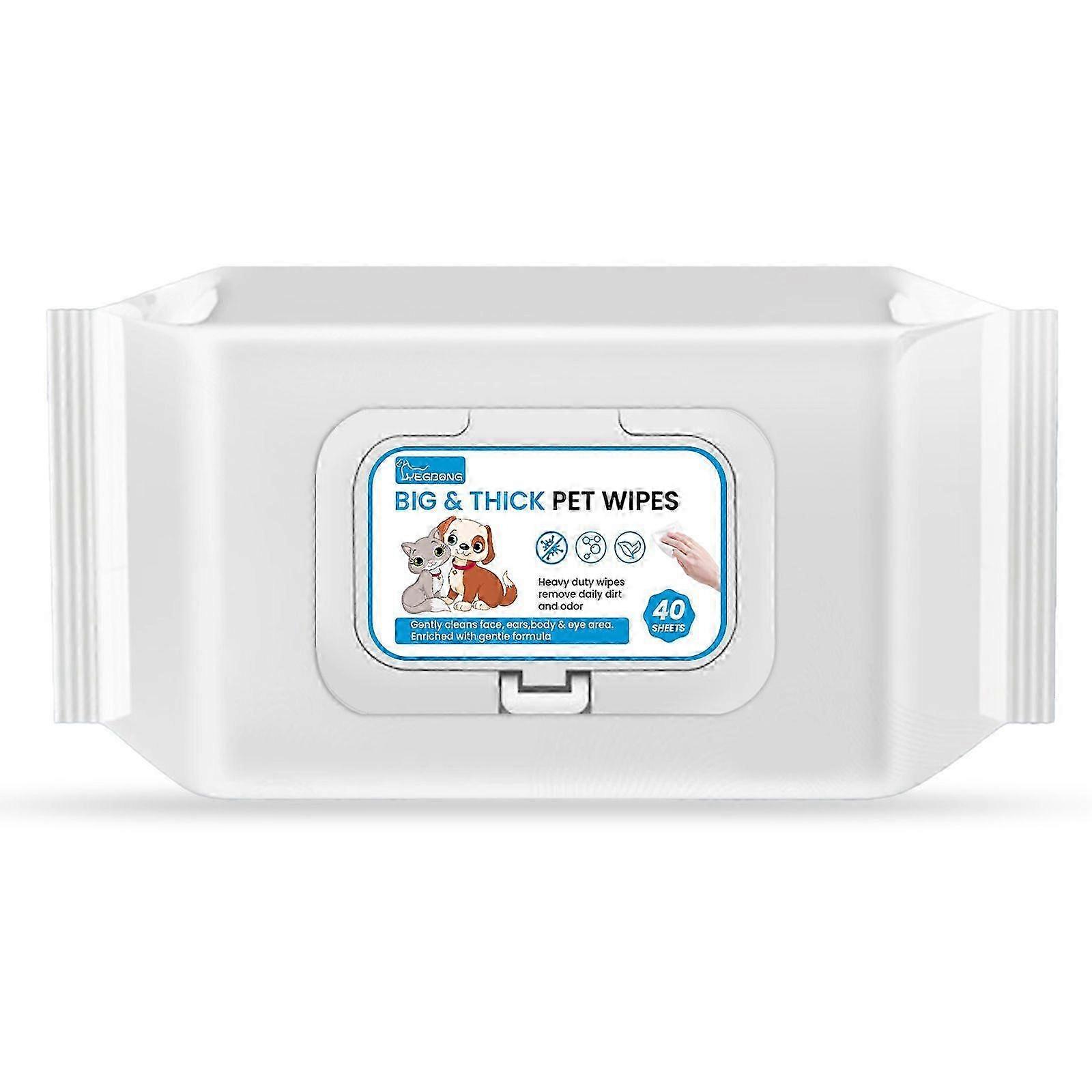 Yegbong宠物湿巾宠物身体清洁耳垢眼垢除臭剂猫狗除臭湿巾