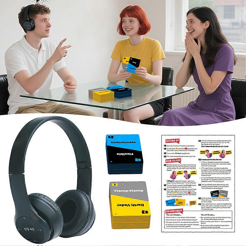 You Say I Guess Card Game, Hilarious Lip Reading Party Game for Adults, Fun Family & Friends Gathering Challenge