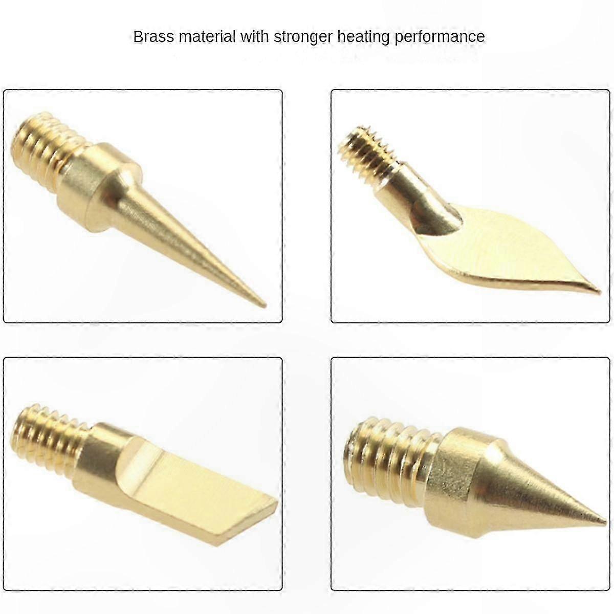 Replaceable Soldering Iron Tips Kit for 3D Printers, Welding Tool with US Plug for Voron 2.4/MK4-Compatible Devices