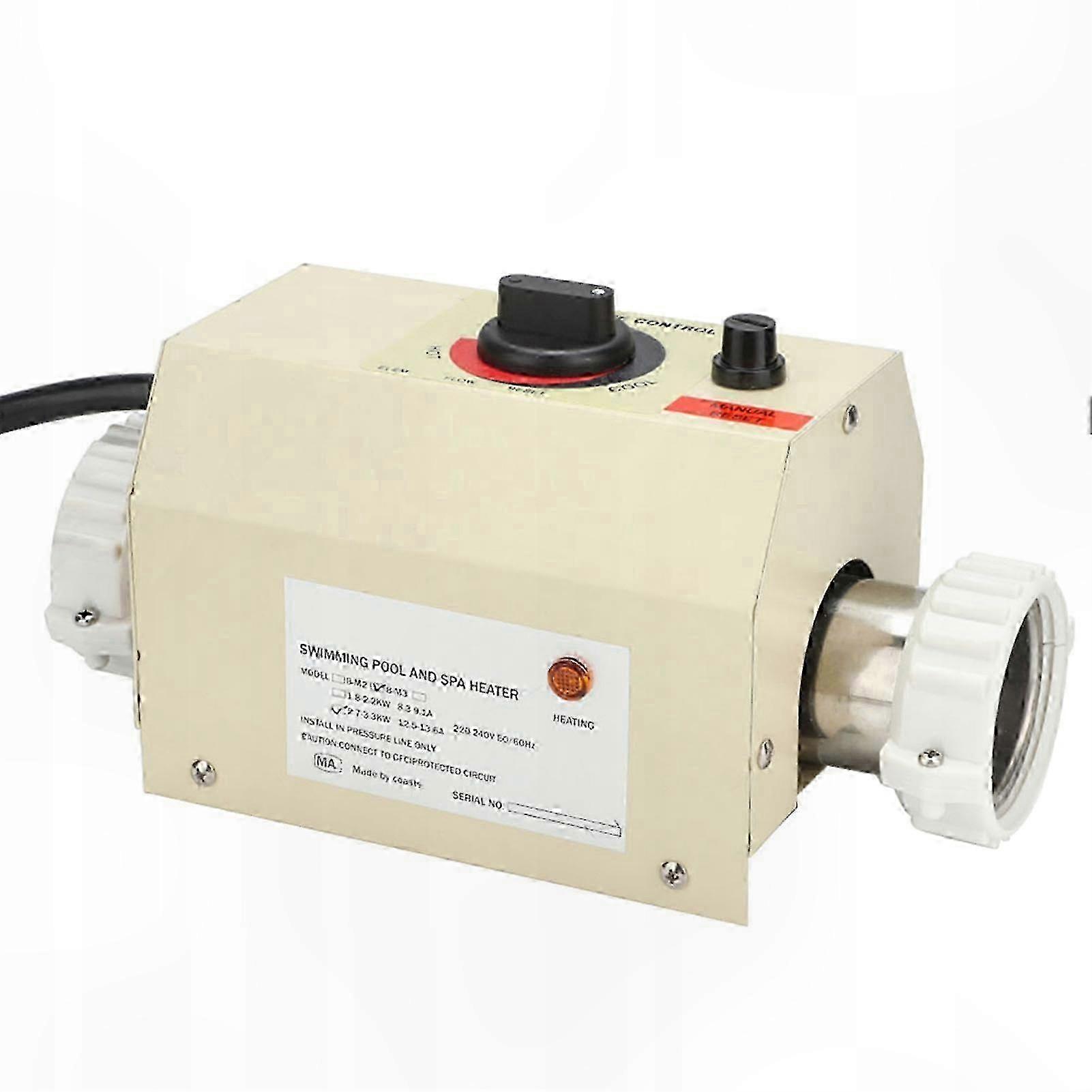 Electric Pool Heater - 3000W Water Heating System for Pools and Spas