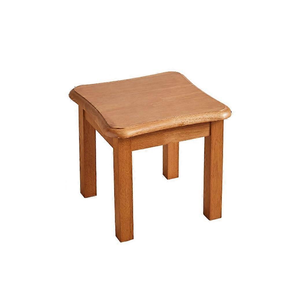 Solid Wood Makeup Stool with Foot Rest Light Luxury Shoe Changing Stool for Bedroom Dressing Table Simple Low Stool Chair for Bar Stools 1 One Size