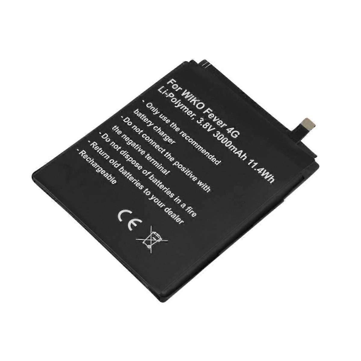 Μπαταρία κατάλληλη για WIKO Fever 4G TLP15J15 3,8V 3000mAh Li-Polymer, Μαύρη