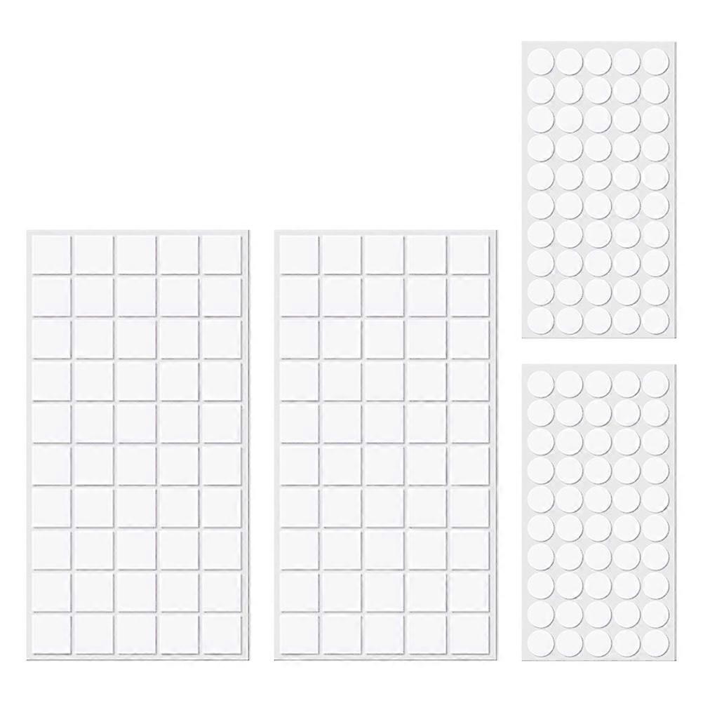 200pcs Double Sided Putty Adhesive Dots for Crafts, Transparent Removable Stickers for DIY Decor, Posters, and Balloons