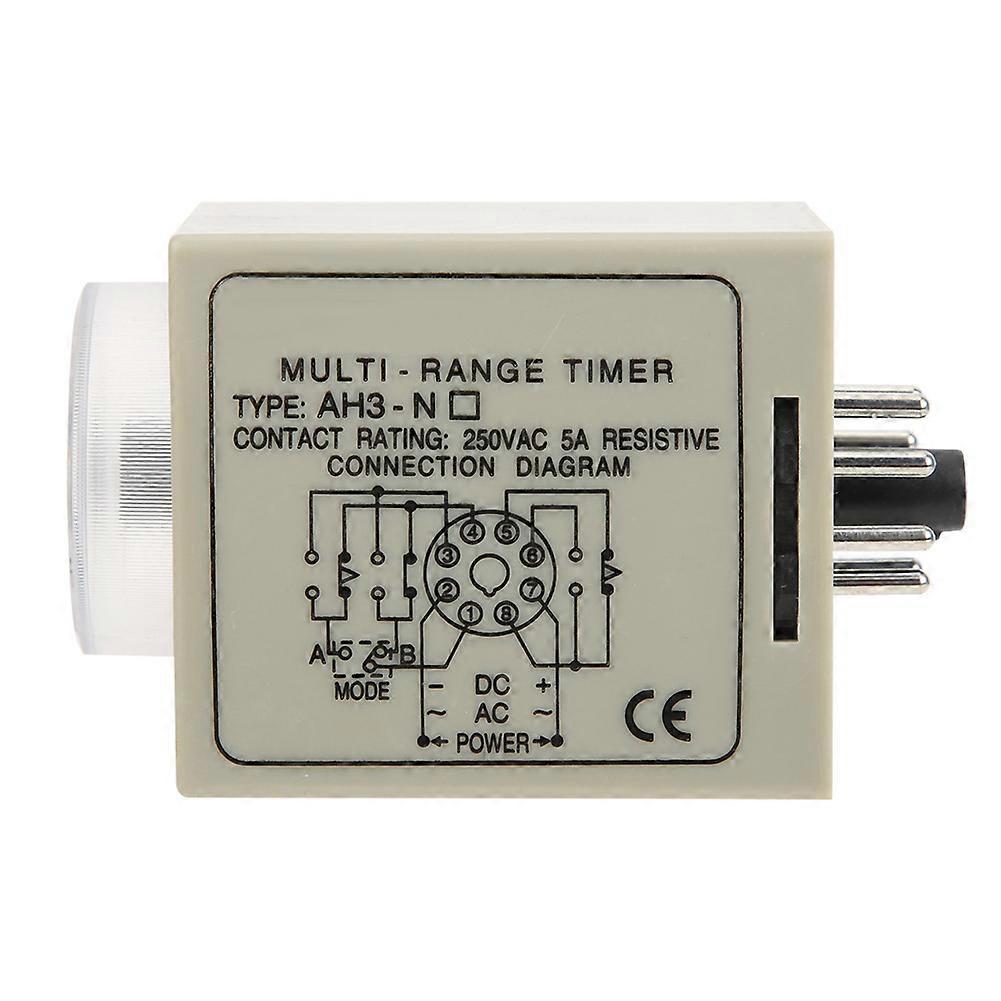 On Delay Time Relay Mini Multi Time Period Adjustable a B Double Mode AH3 ND AC220V