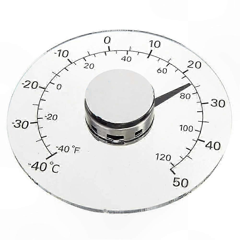 Clear Outdoor Window Thermometer with Clock for Weather Monitoring Tool
