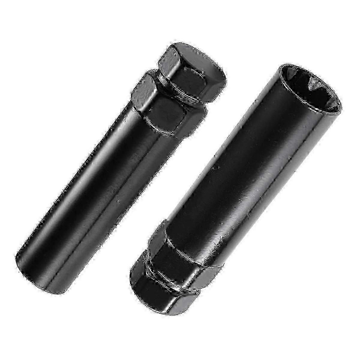 7 Spline & 6 Spline Lug Nut Key Set with Dual Hex Drive Wheel Lock Removal Tool, 2PC