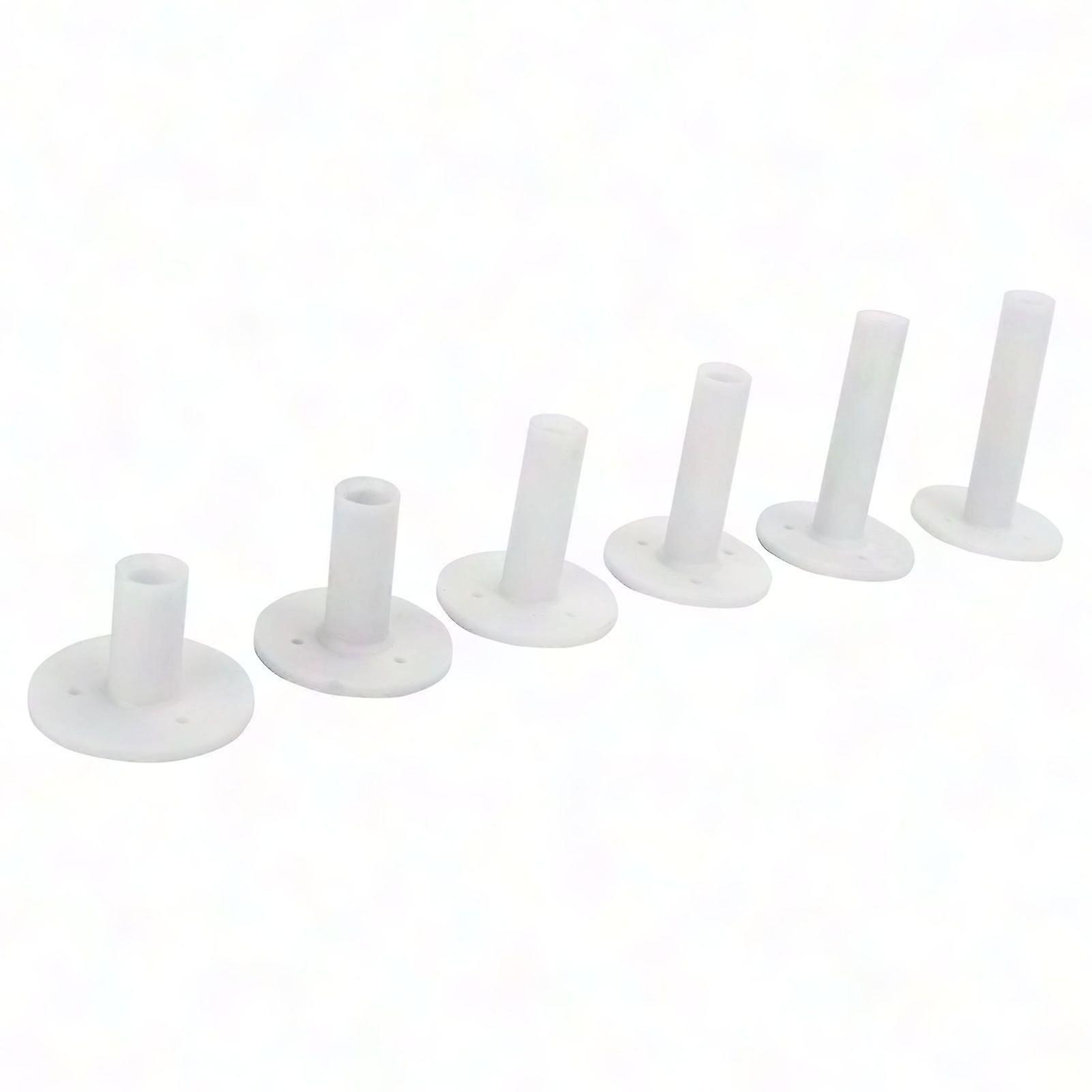 6pcs Golf Rubber Tee Holder, Driving Range & Practice Mat Training Aid