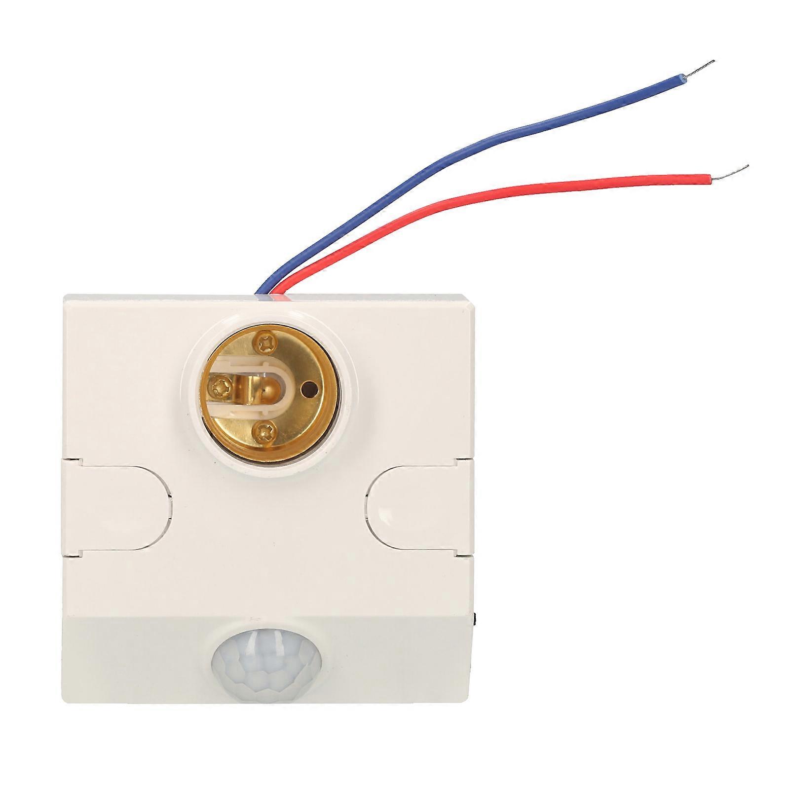 PIR Motion Sensor E27 Lampholder, AC 110-245V, Adjustable Brightness