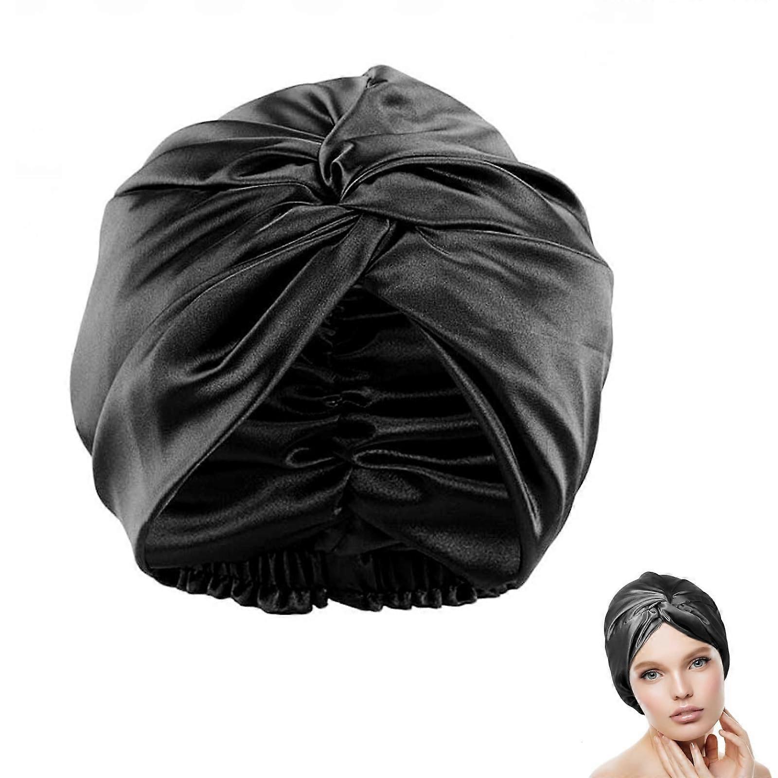 Luxury Satin Bonnet for Sleeping | Prevents Frizz & Breakage, Maintains Curls | Soft, Adjustable, Suitable for All Hair Types