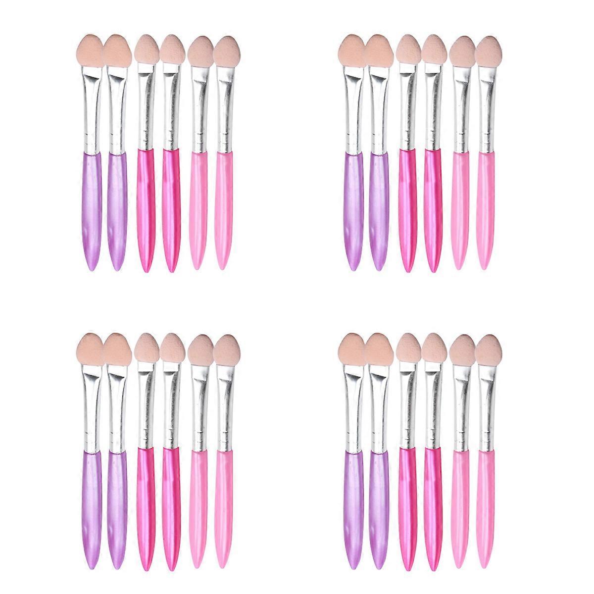 24 Pieces One End Foam Tip Applicators Eyeshadow Brush