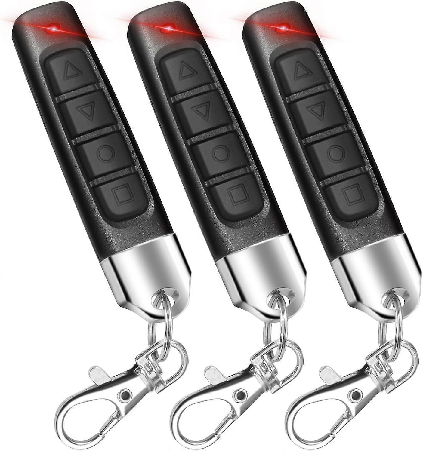 Clonage Garage 3Pcs Telecommande Portail 433MHz  Duplicateur Porte de Garage Portable Jusqu'à 50 m de distance  Télécommande Porte de Garage Sans Fil