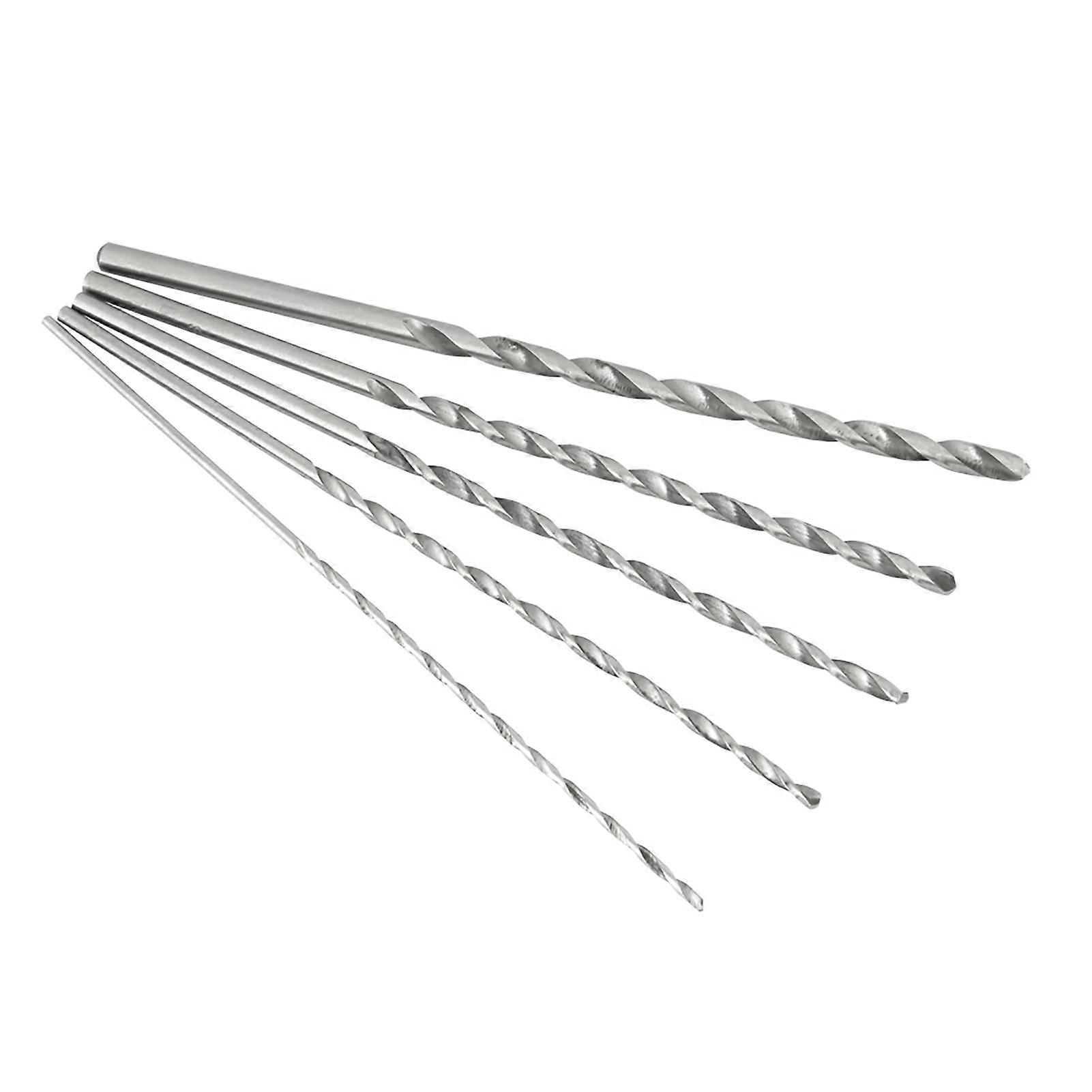 Extra Long High Speed Steel Straight Shank Twist Drill Bit Tool 2-5mm For Wood
