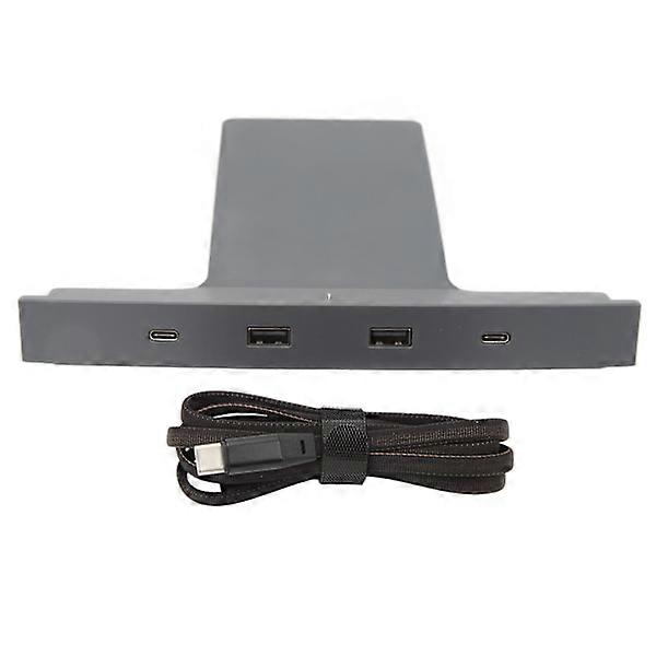 Car USB Multiple Hub Charging Ports Smart Docking Station Center Console Sensor Adapter for Tesla 3 Y