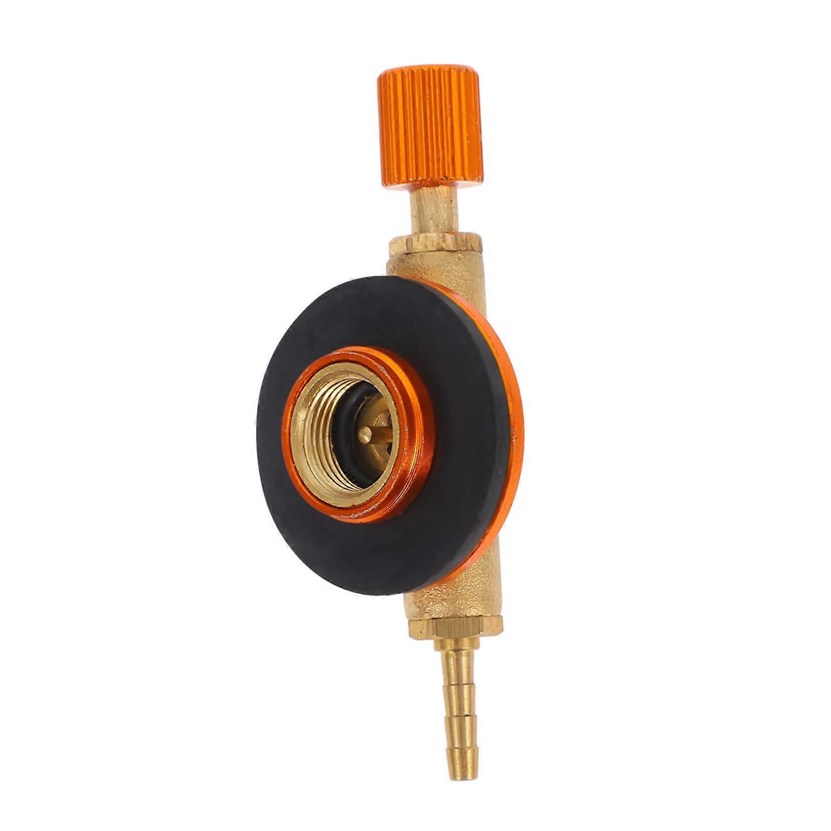 Camping Stove Adapter Gas Valve Connector For Flat Gas Tanks, Portable Camping Accessory, Lightweight And Adaptable