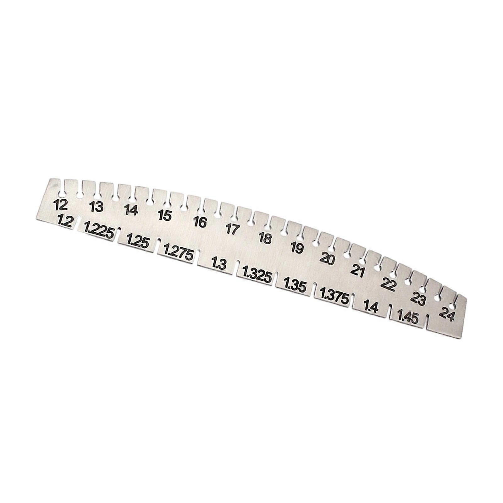 Multipurpose Metal Piano String Gauge Measuring Device Piano String Measuring Ruler Keyboard Instrument Accessory Multicolor