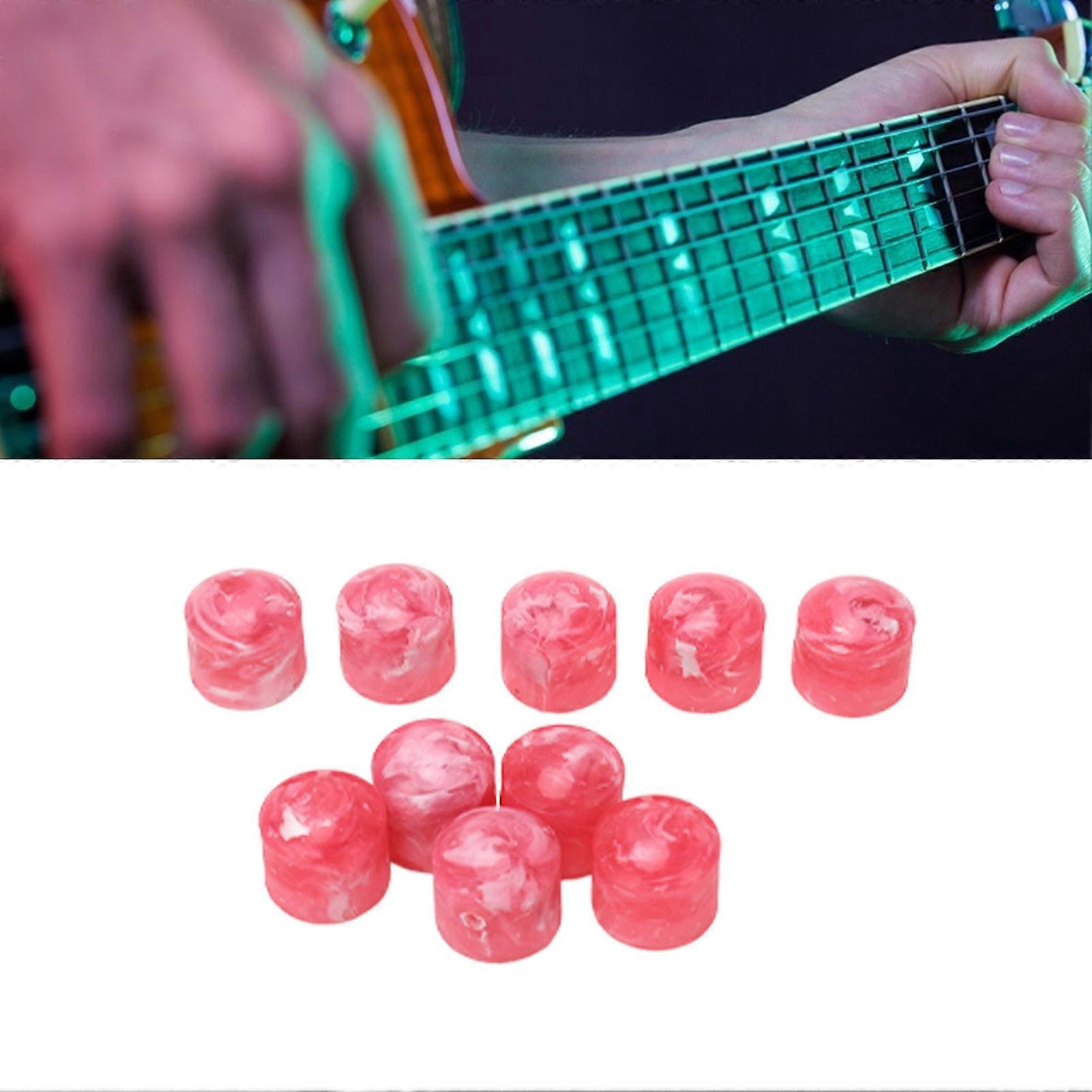 Volume Tone Dome Knobs GD89 Plastic Metal Rose Red with Hex Wrench