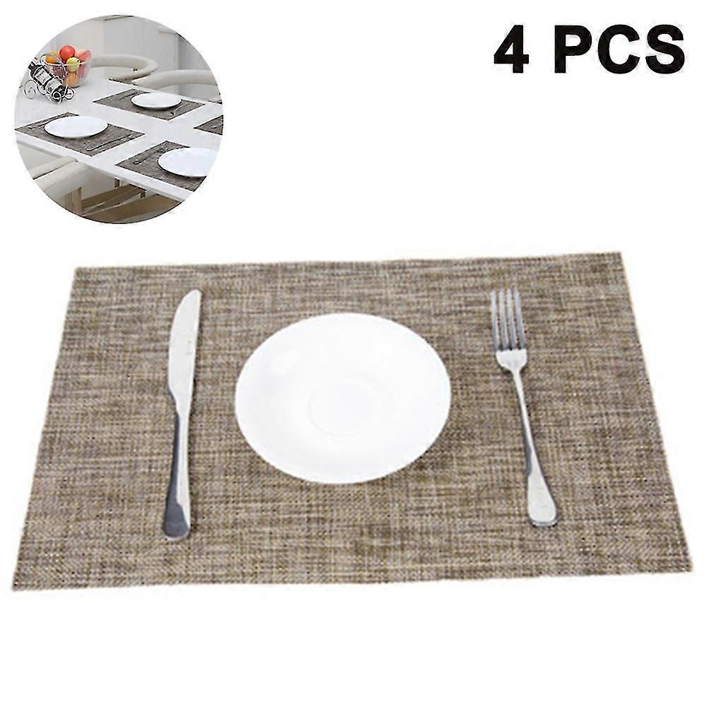 Place Mats Table Runner, Non-slip Washable Heat-resistant Mats