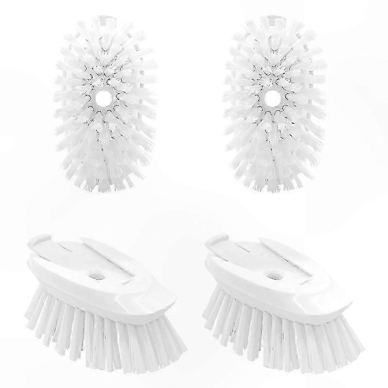 4-Pack Durable Dish Brush Refill Heads for Standard Dish Brushes