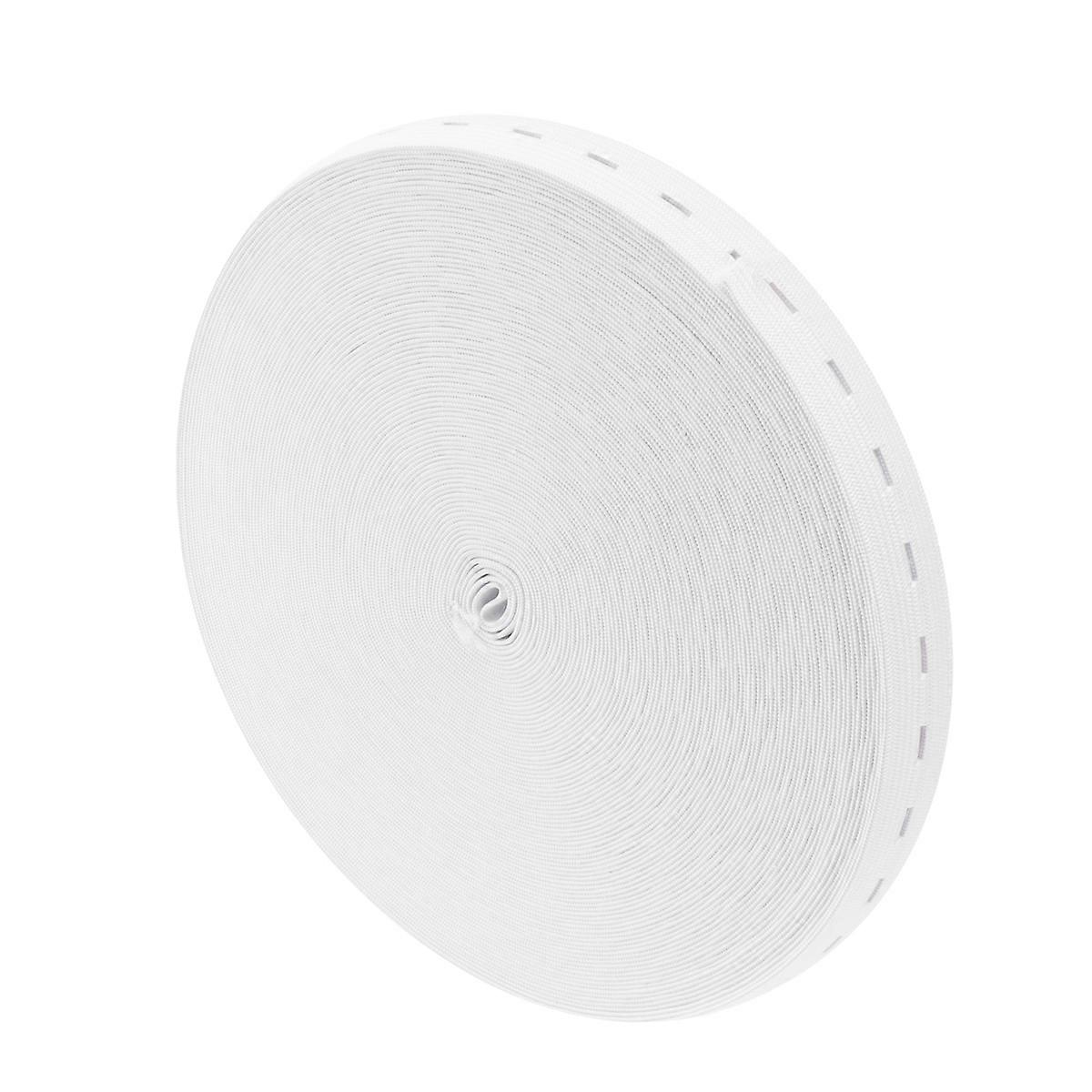 Flat Elastic Band for Maternity Clothing, Sewing Belt with Button Holes, Wide Roll Durable Soft Elastic for Waistbands and Crafts