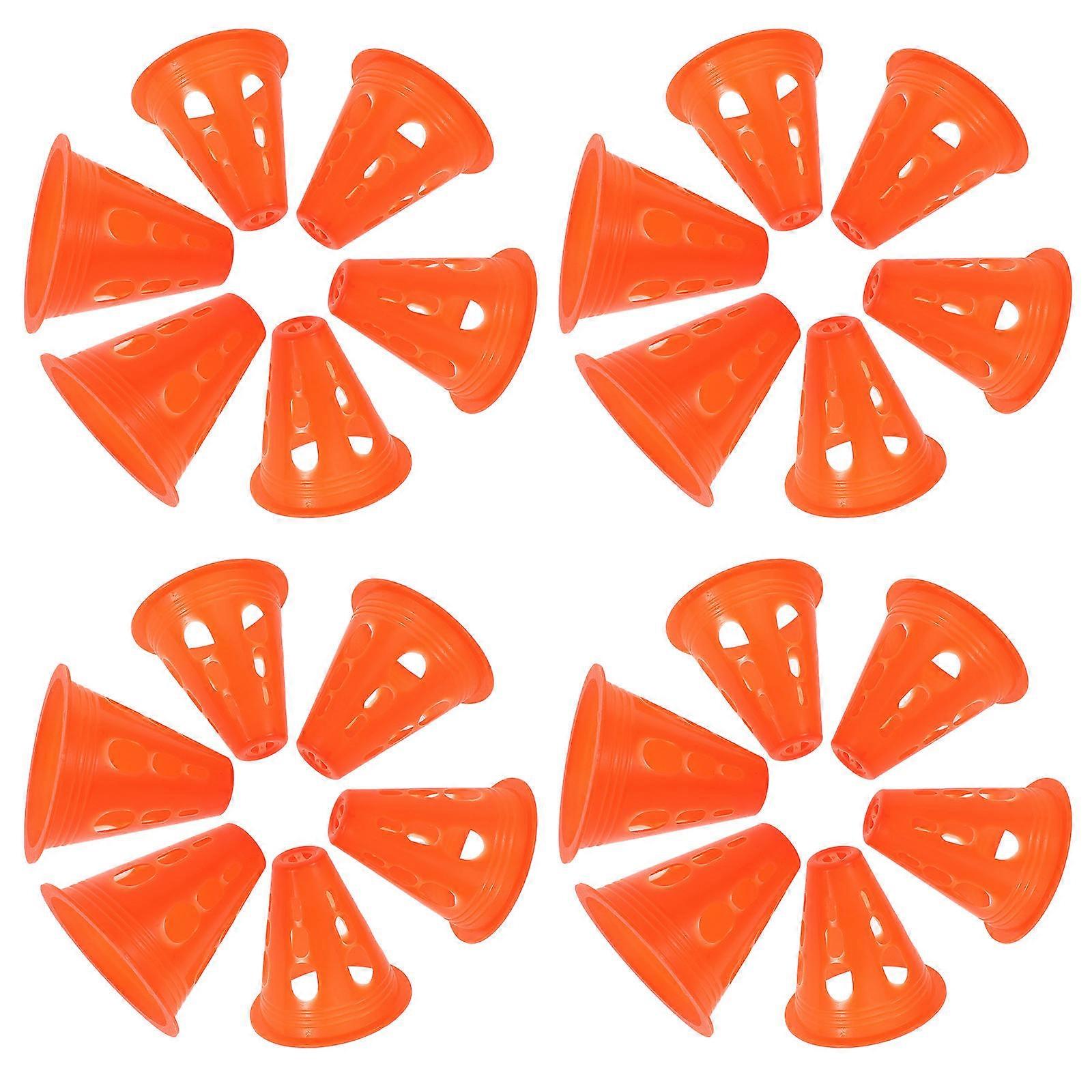 Skating Marker Cones for Outdoor Training with 30Pcs Stackable Plastic Cones