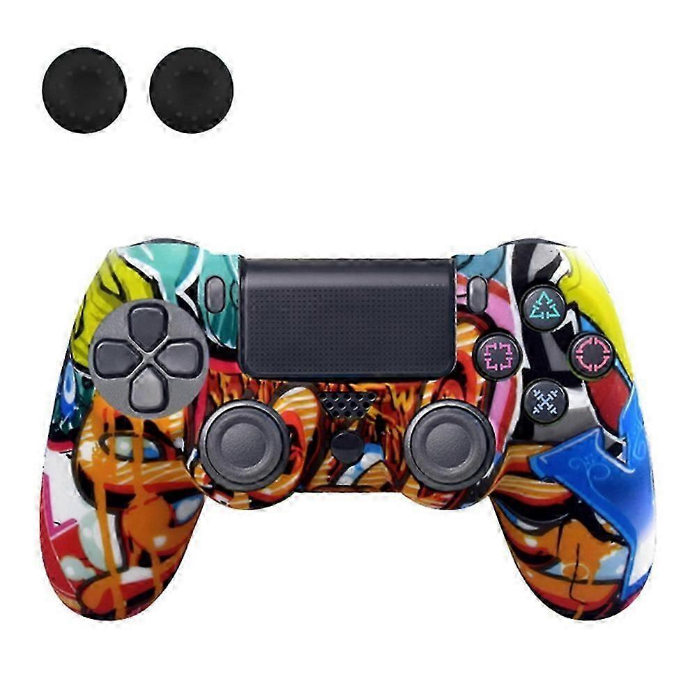 Cover for Sony PlayStation 4 Pro/PS4 Slim/PlayStation 4 Game Controller Graffiti Protective Case
