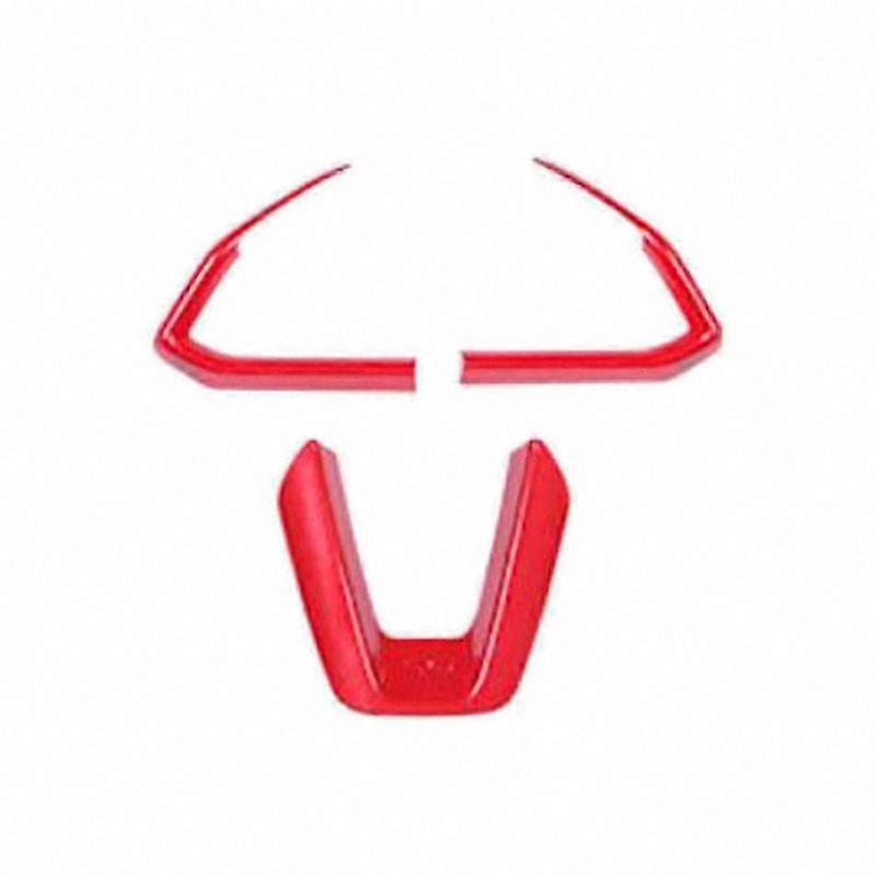 Red ABS Interior Steering Wheel Buttons Frame Cover for Mazda 3 Mazda 6 CX-4 CX-5 CX-9 2016-2019(3P