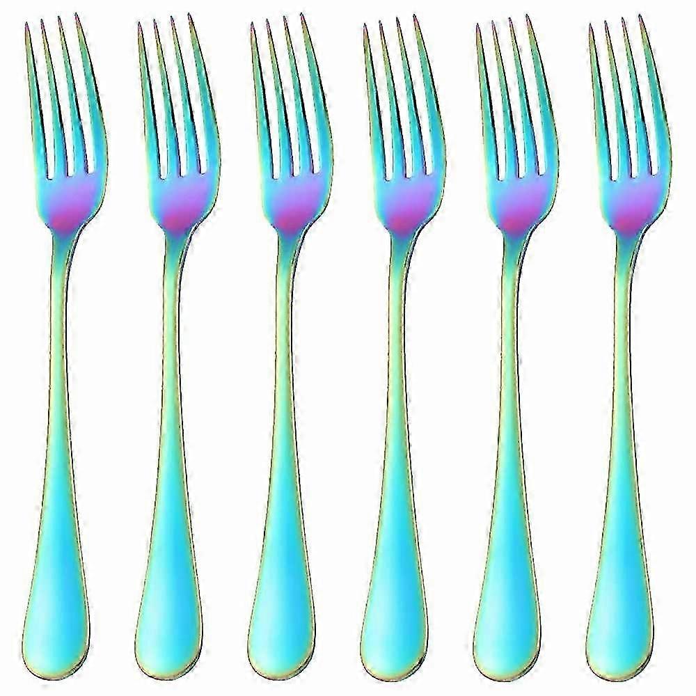 Dinner Fork Set 6 Piece 18 10 Stainless Steel Kitchen Flatware 8-inch