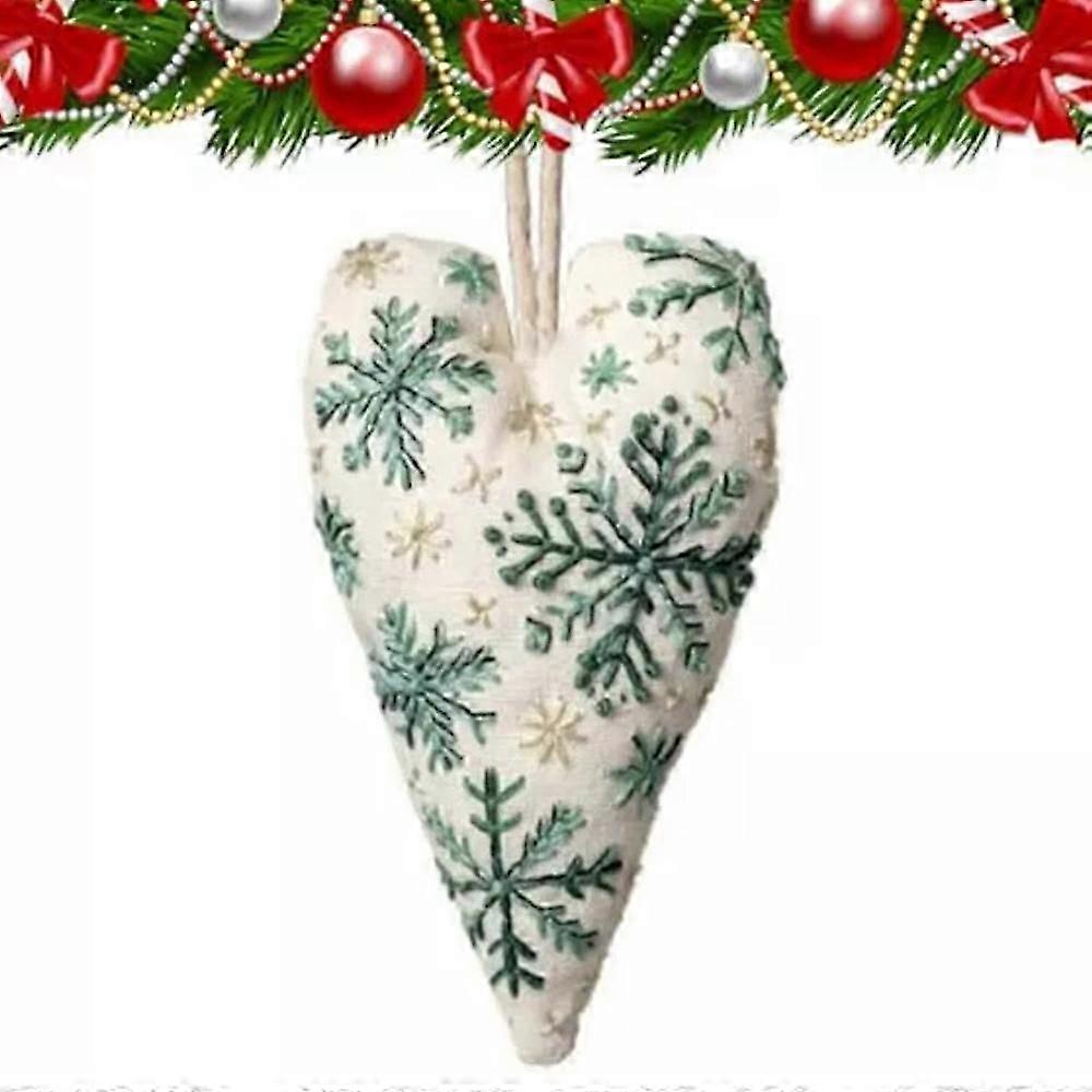 طقم تطريز قلب عيد الميلاد DIY الديكور