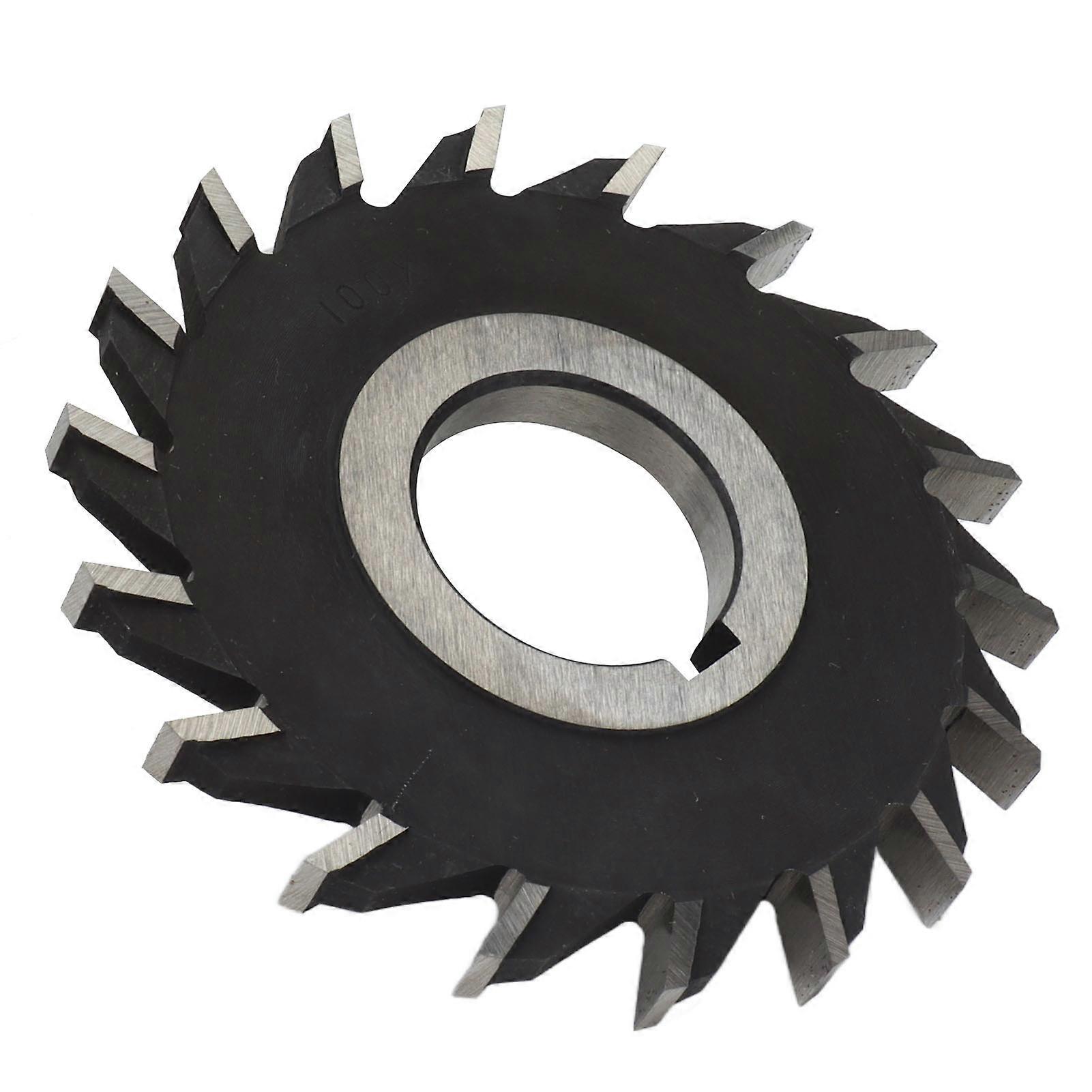 18 Teeth HSS Face Mill Cutter Disc 100mm Diameter 8mm Tooth Width