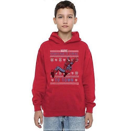Spider-Man Childrens/Kids Pull Over Christmas Hoodie